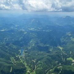 Flugwegposition um 11:19:15: Aufgenommen in der Nähe von Gemeinde St. Aegyd am Neuwalde, Österreich in 2672 Meter